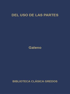 cover image of Del uso de las partes